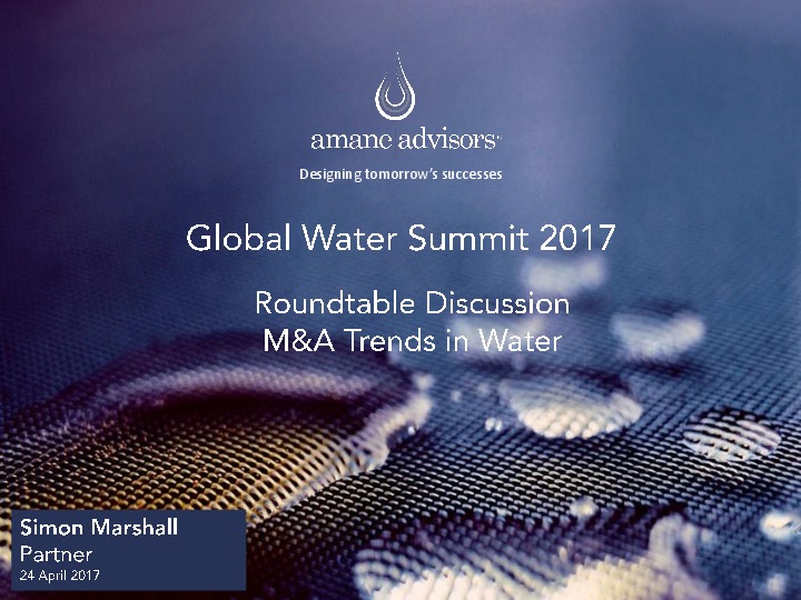 M&A Trends in Water